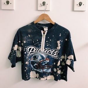 New England Patriots Football Zipper Shirt